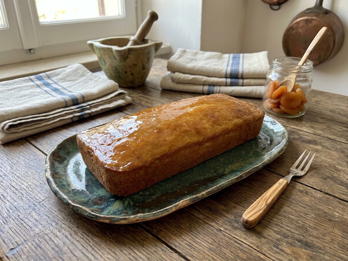 Plumcake Sofficissimo all'Albicocca, Burro di Centrifuga & Note di Amaretto